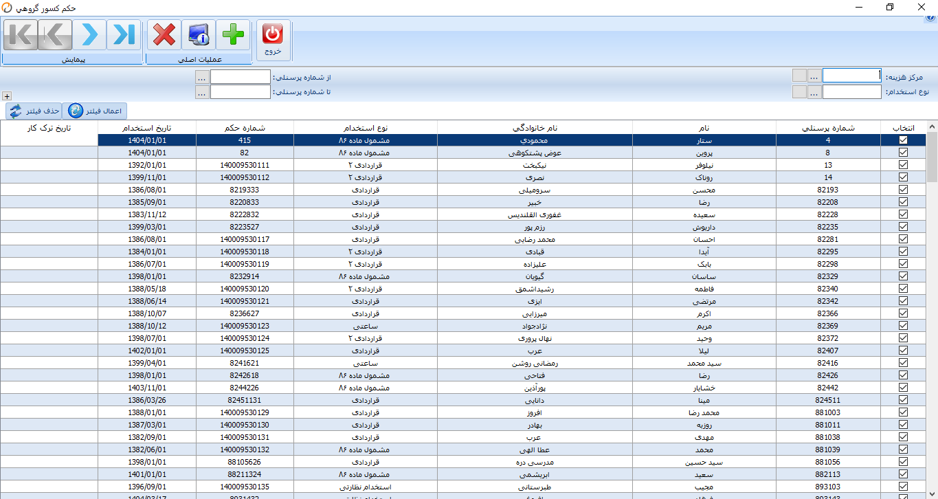 حکم گروهی کسور