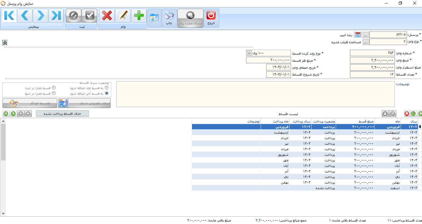 وام پرسنل